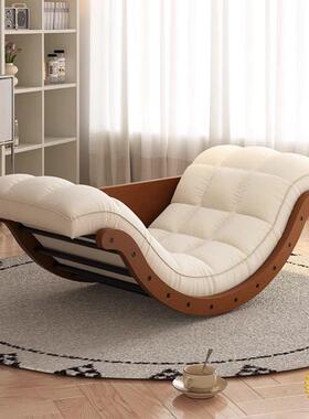 摇厅懒椅香蕉沙发躺椅摇摇多功单人两用65312客阳台沙发椅家用休