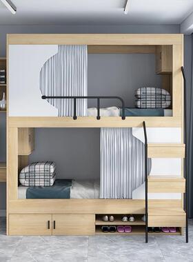 2928青公旅宿上下铺双层床带储物柜民多功能酒店寓成太空人舱上下