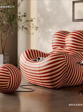 出口压缩妈妈的怀抱沙发厅椅休人56731椅闲单懒人设计师意式客躺