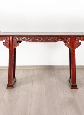 新中条式玄关台门口落家RXX用断地柜供台案桌子实木酸枝玄隔关柜