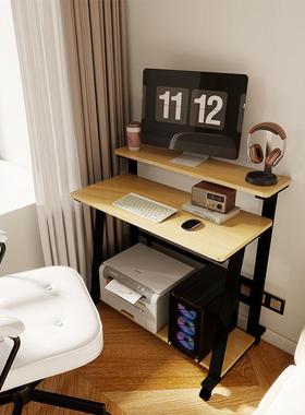 小户型脑桌电迷子家用你移动书桌单人61089现代卧桌室简易双层台