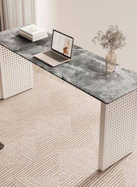 岩板216桌加粗长条书桌关窄条桌现代简约暖气片玄桌桌播电脑直置