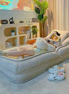人类狗窝巨大叠懒人沙发可躺可睡单人榻米折阳台卧室榻小JWD沙躺