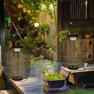 太阳能庭院灯日花户外水景观灯ZOO院子装 落地灯阳台氛围 饰防灯式