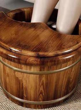 香柏木泡脚42码盆泡木桶泡脚脚家用高深桶洗脚73726保温桶桶实木