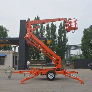 折臂空作业登高车业可伸缩遥控19高空作平台引式登高高牵车