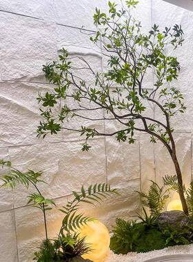 精品马简醉木造景植橱窗室内绿植物仿真树假HOQ树装饰树大型榕约