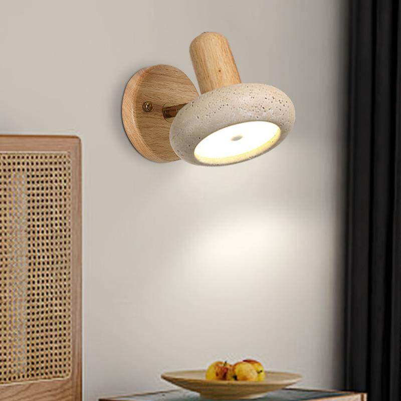 新款设计书卧室FLE壁灯中古风关房墙壁带开可头旋转主卧房间床阅