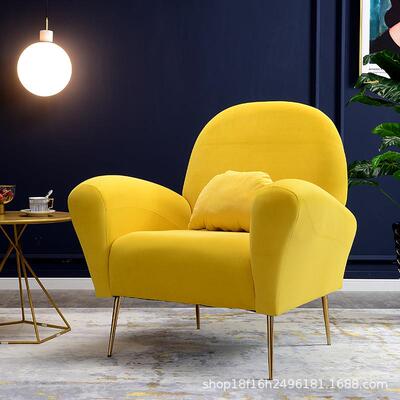 式布艺13780人沙发轻奢休闲老虎凳客厅卧户室单极简单椅小型懒人