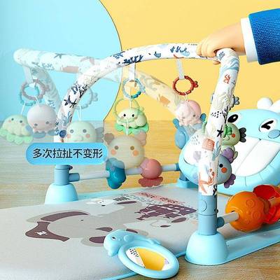 婴儿踏钢琴健身架脚学新步车0一教1岁3个月6益智78225早生幼儿宝