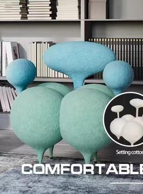 间UDN意式极简设师客厅发沙单人椅轻奢网红样板个性创计意魔法气