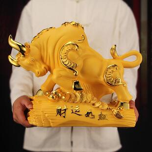 牛摆十二生肖牛客厅玄关酒柜装品设公司饰店铺前YF财运如摆台办件