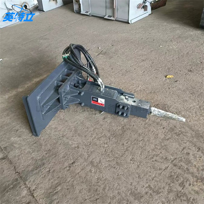 装载机前端破路炮头水泥路面