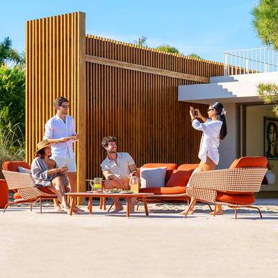 户外沙发庭院防雨29981防晒休闲别家墅花园具店酒椅阳台桌椅茶几