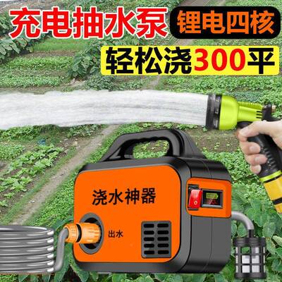 抽水泵小型充电式地浇水42698机淋菜浇浇菜电地家用锂抽水机灌溉