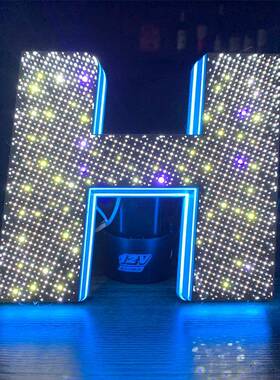 led水晶亚克力字广告牌订做门头招无牌树脂迷你GWD边字广告字