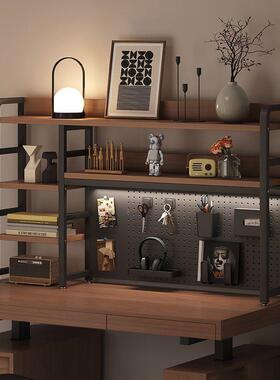 洞洞板书架桌面收纳置物家用公桌书桌多层铁艺73445桌上架生办电