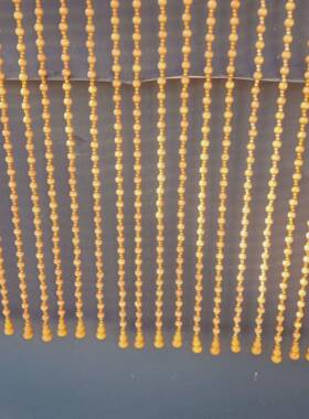 年度热卖纯手工隔断风水木珠门来帘直销以现有货可NUB样做