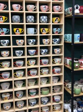 定制实收UDC木格架墙上柜置物架壁挂纳茶壶展示架小饰品创意格子