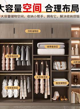 衣卧室家用简22563易出租房用组装小户型款新22柜5推拉0门儿童衣