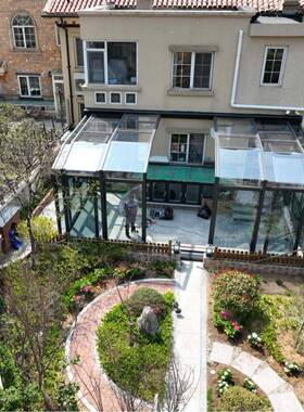 XM9YNN3系列别墅庭露台智能移动阳光房电控制带安院动装遮-阳帘灯