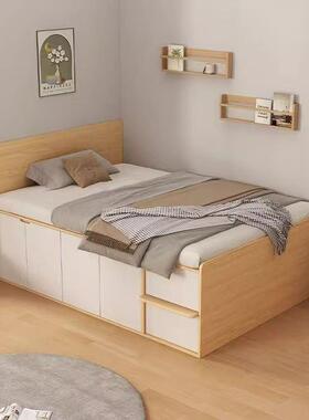 半型高床床儿童收纳物多功能小储户高BJV箱抽屉储物榻榻米组合床