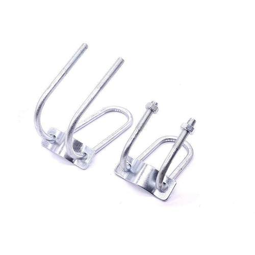 字卡扣U型管卡双U镀定锌十字管卡钢管固十抱箍WYS卡扣架子子管连