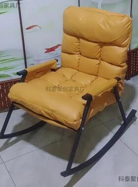 科技布摇躺椅躺椅大阳台家用休闲人可可懒睡RRX人沙发单人网红摇