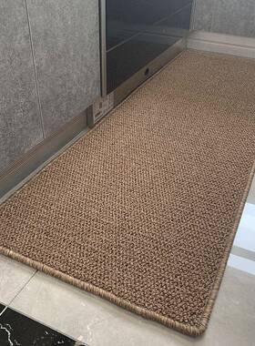 系仿剑麻地毯吸水吸油防滑厨房QXE毯日户门脚床垫边榻榻米阳台地
