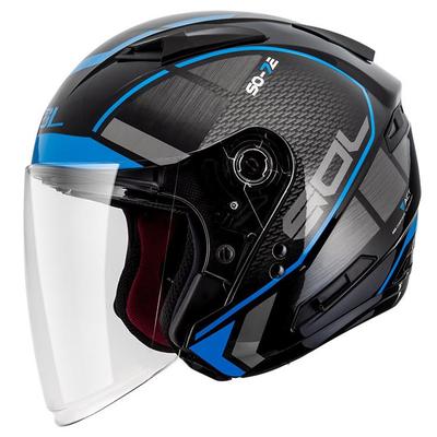 正品中国台湾SOL摩托车盔浮世绘个性开放式双34四季/半头盔镜片SO