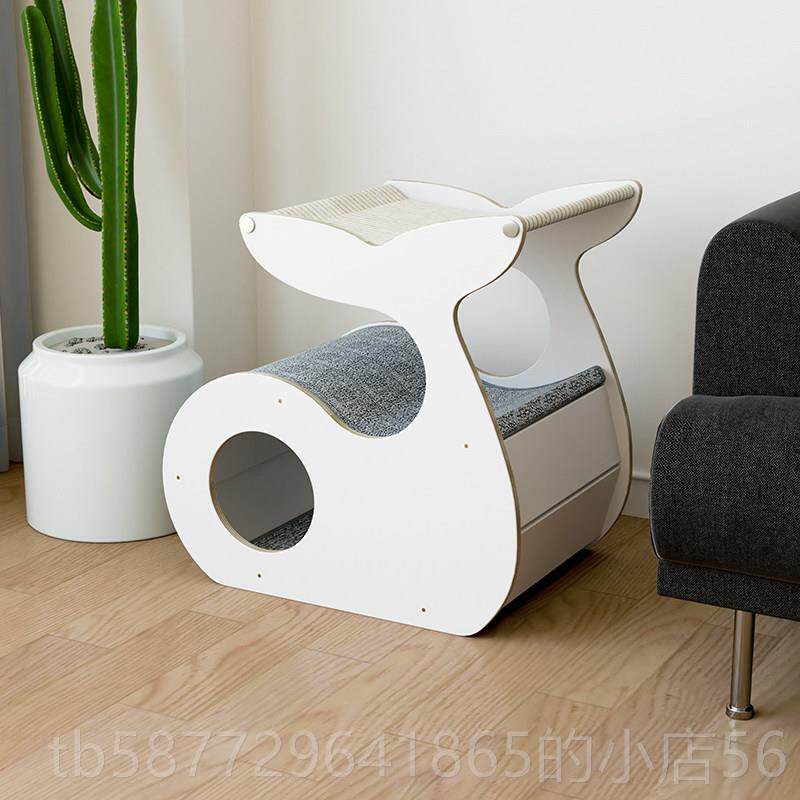 正品林苑多猫家庭猫窝冬式实木双层帐篷四季通用吊床夏半封喵闭猫