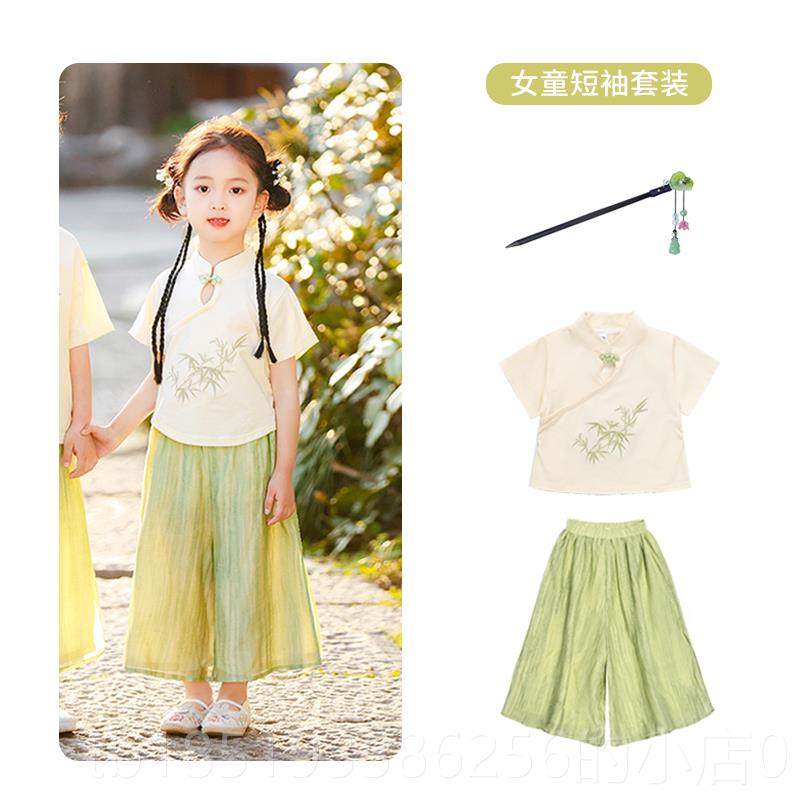 高档广西民服装庆儿童族少数民族服男女童古装壮族苗族国风汉演国