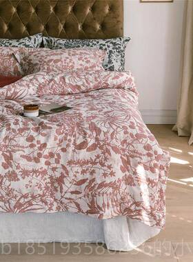 高档仔普北1欧特种工艺MASI系.列全棉上四件套纯棉床15.8米被套床