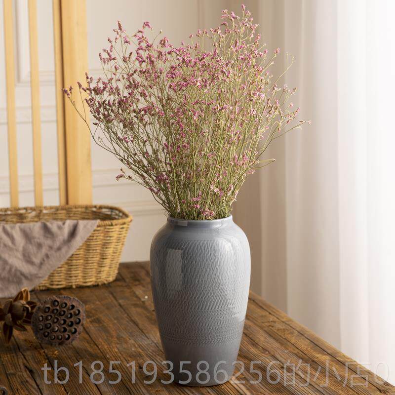 高档景德镇陶瓷水花瓶培尤瓶加利果花器客器厅插鲜花干燥花花现代