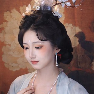 良造坊 3D打印 双面可戴重工浮雕山口 汉服配饰宋制婚服高低发冠