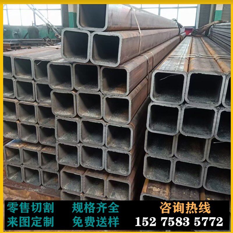 厂家定制 Q345B无缝方管Q355矩管 定尺方通伸缩套管 激光切割钻孔