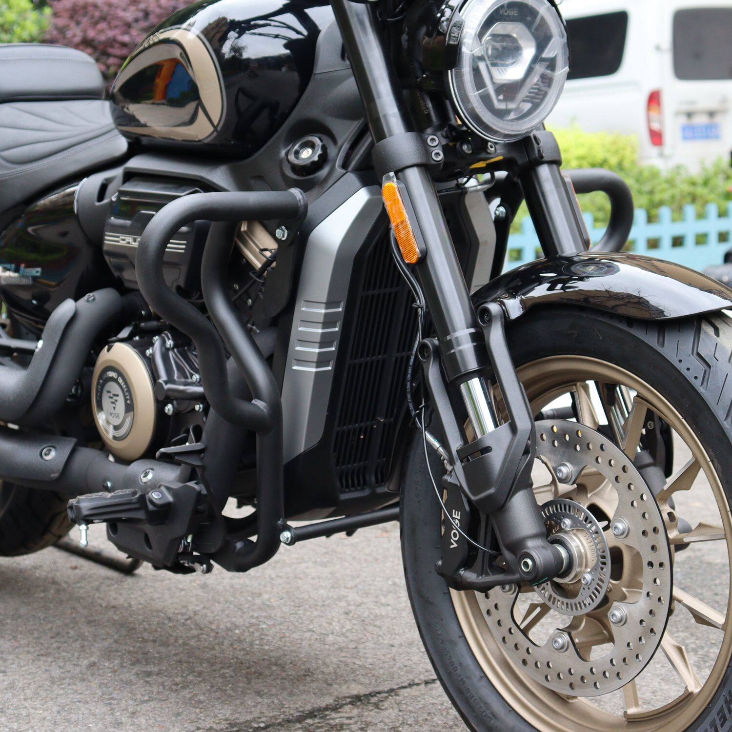 适用无极CU250摩托车保险杠防摔杠改装护杠LX250-22加装配件