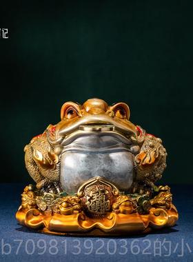 高档铜笔青记：金蟾蜍和铜饰品，家居装办饰，客入口，公室开幕礼
