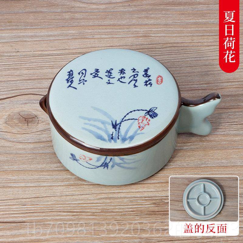 高档砚台书专用墨盒墨池笔洗墨盘墨碟盖墨砚台笔搁书法专用法儿童