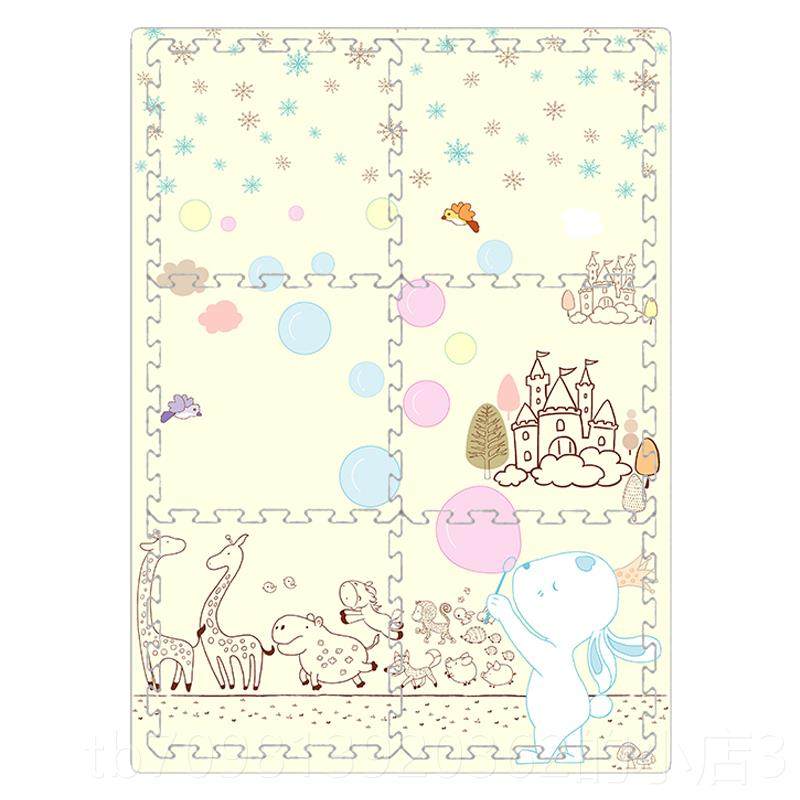 高档xpe宝宝行爬垫拼接式泡地垫加沫厚小孩婴儿童厅家用客无味爬