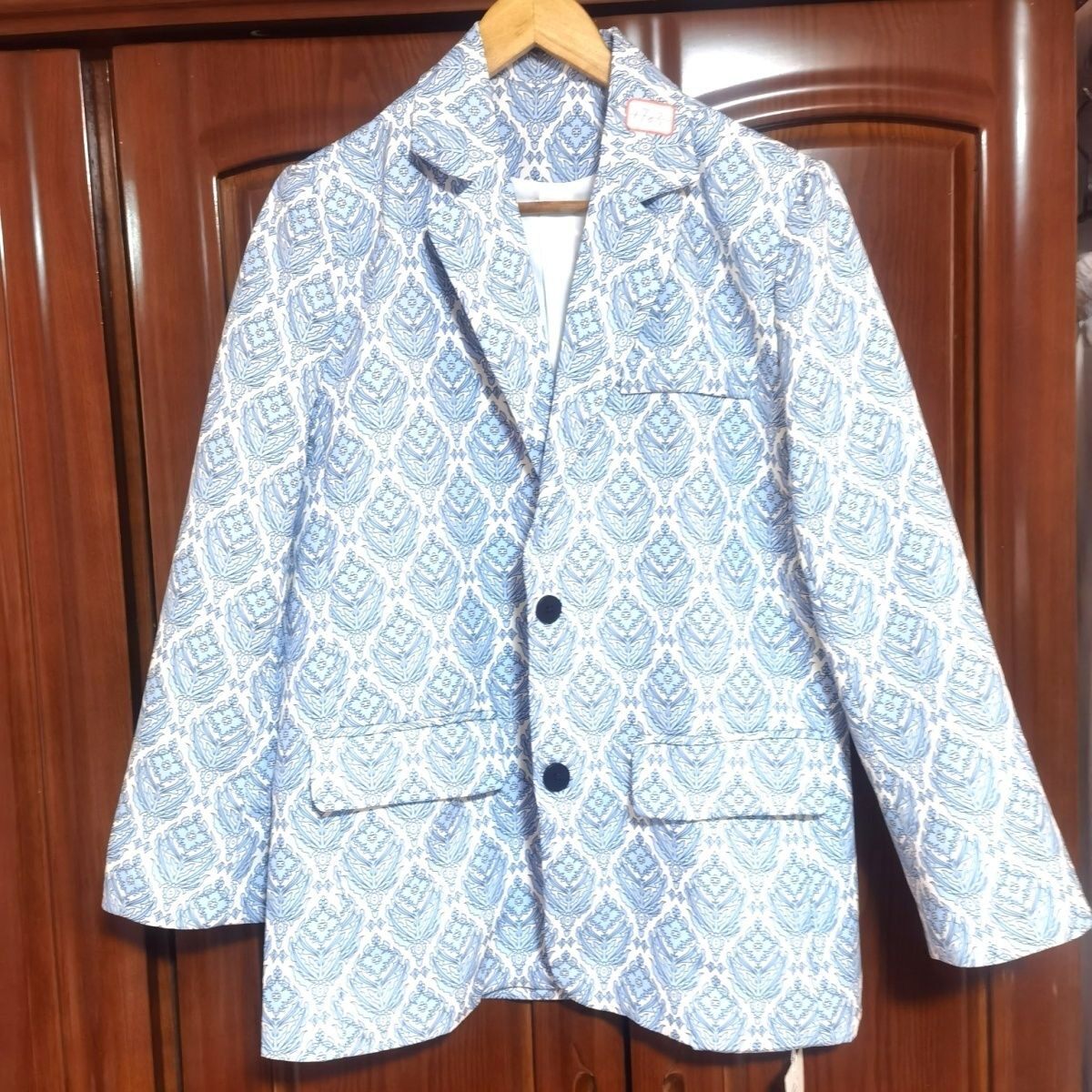 女款高档时尚印花英伦风商务休闲西服外穿XL胸围110  S码 胸围94