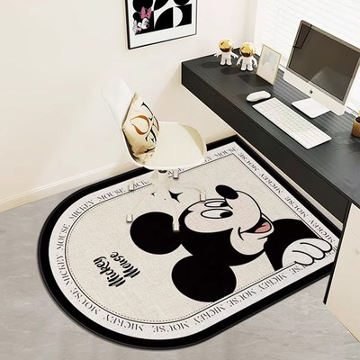 米奇电脑椅子地垫书房卧室学习桌轮滑座椅垫子梳妆台耐磨防滑地毯