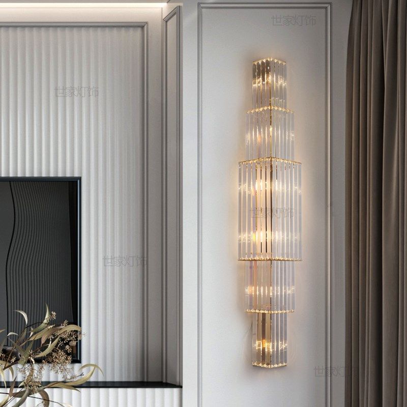酒店大堂水晶壁灯售楼部复式客厅ktv背景墙1米金碧辉煌1.2米壁灯,家装灯饰光源,壁灯,淘宝优惠券,粉丝福利购,淘宝优惠卷