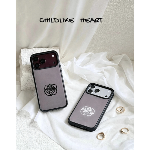 Childlike Heart 手工刺绣玫瑰适用苹果18/17ProMax手机壳18/17Pro手机壳全包硬壳磁吸
