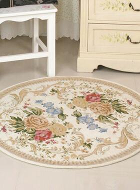 园地垫圆形毯客厅田厅卧室IHH床边毯餐门桌圆毯欧式圆地垫毯