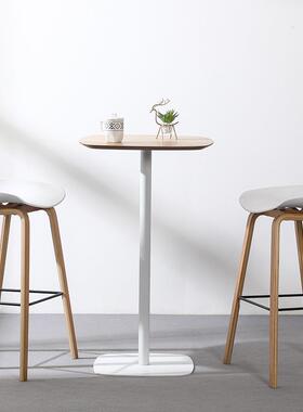 用小餐户型圆桌餐桌白色小方桌家吃饭桌子简约T-005会议洽谈网红