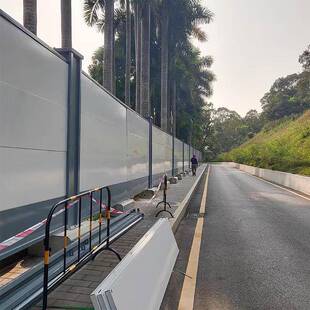 钢结构围挡型新建筑彩施工围墙市政工程钢结构围钢架构钢地铁彩钢