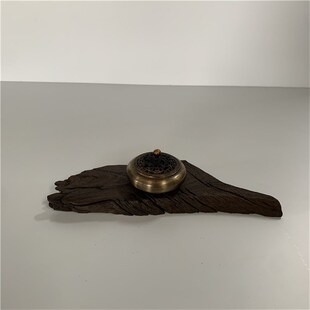 侘寂风小干泡茶盘茶托茶海功夫茶具千年阴沉木乌木实木壶承杯托板