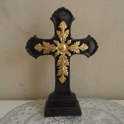 欧式十字架摆台工艺品家居桌面摆设礼品餐边柜装饰摆件聚会用具