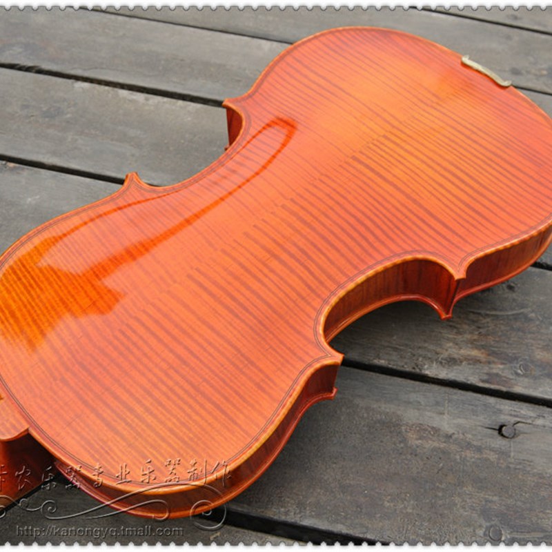 全手工欧料天然虎纹中提琴纯手工中提琴演奏级中提琴